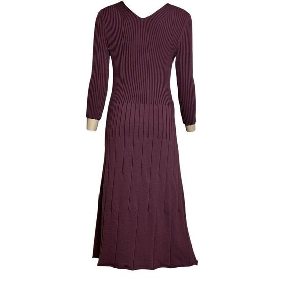 Wolford Merino Wool Rib Dress Burgundy NWT M - Picture 9 of 13